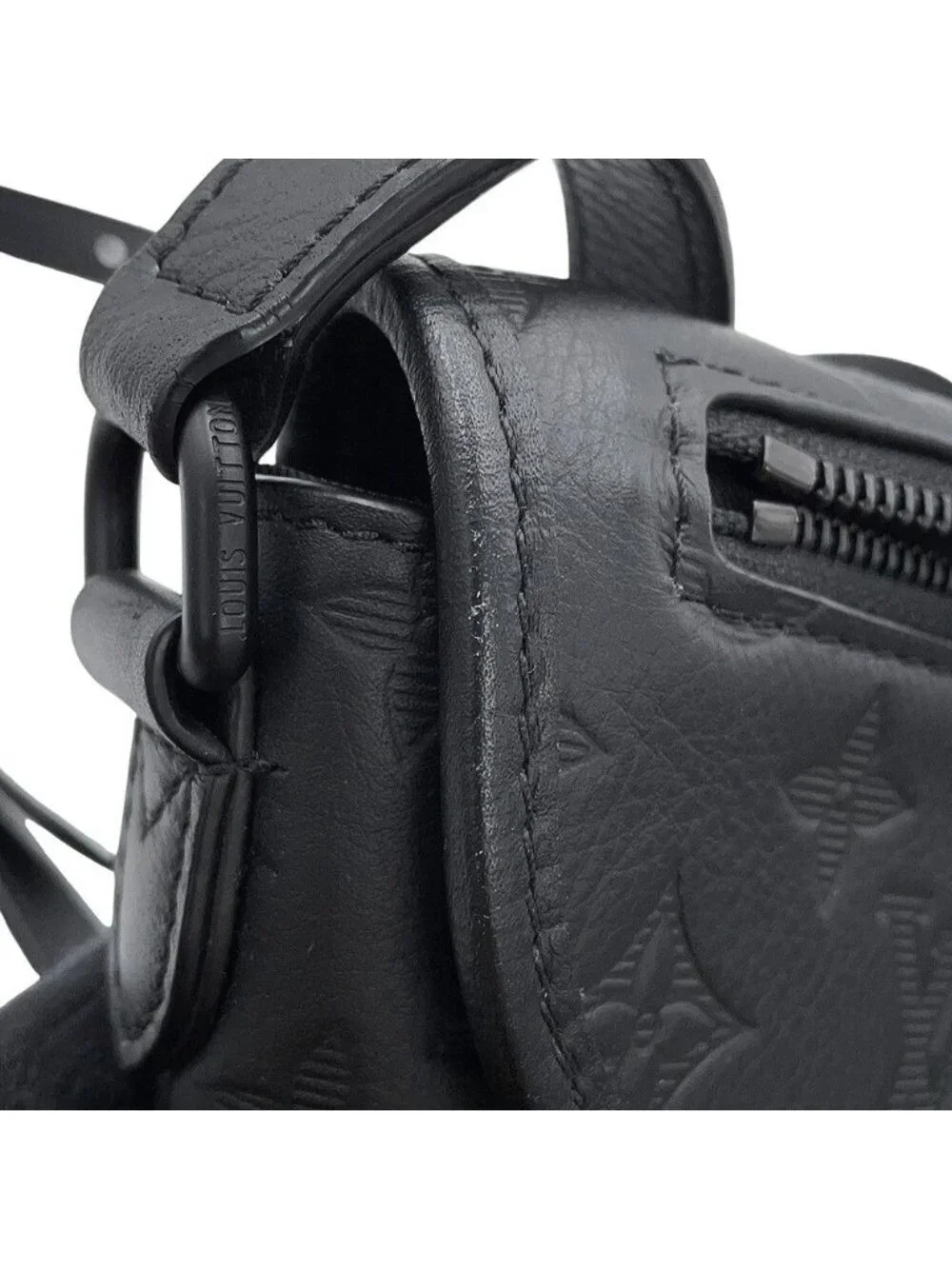 Louis Vuitton Shoulder Bag Monogram Shadow Pulse Wearable Wallet Black